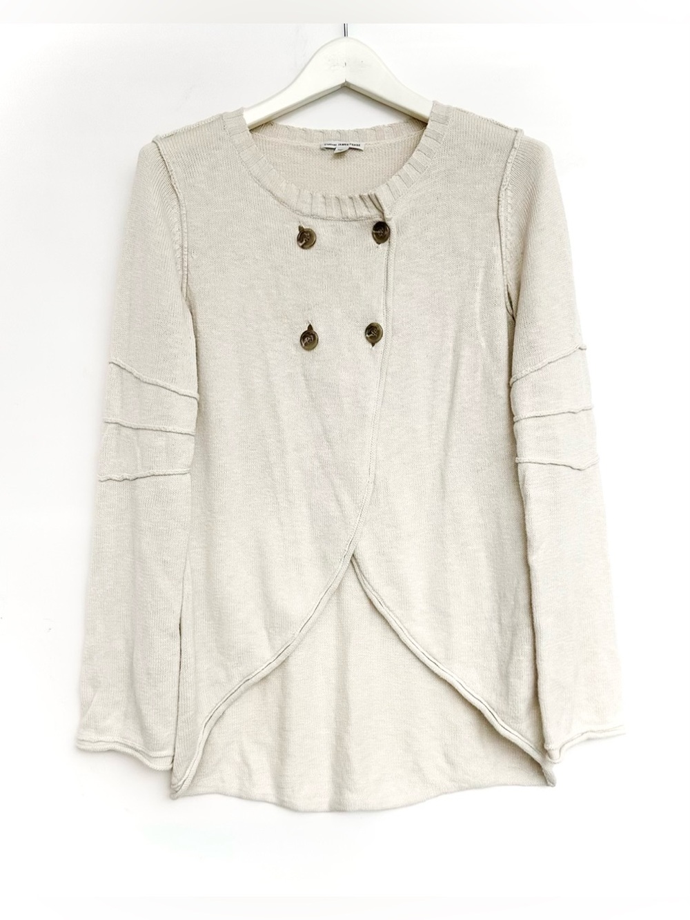 James Perse Standard Cotton & Linen knit cardigan